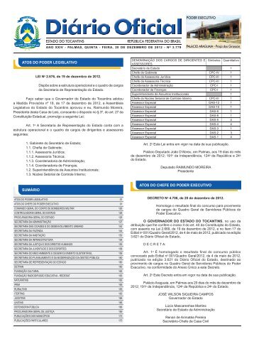 SUMÃRIO ATOS DO PODER LEGISLATIVO ATOS ... - DiÃ¡rio Oficial