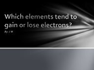 Which elements tend to gain or lose electrons?