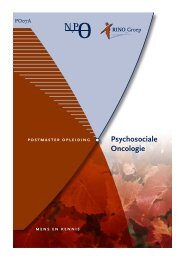 Psychosociale Oncologie - RINO Groep