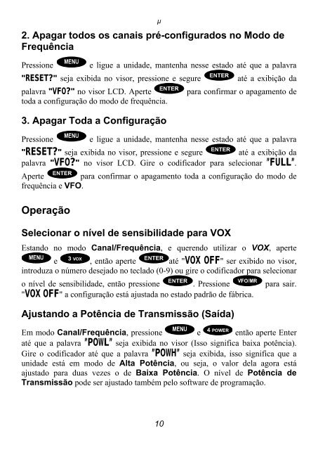 Manual Motorola GP78 Elite - Portugues - PP5-CL