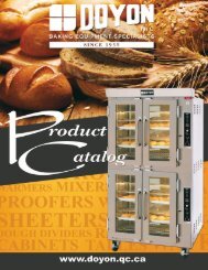 oven/proofer combination - Doyon Baking Equipment Inc