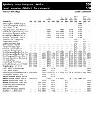 301 bus timetable welwyn garden city to st albans