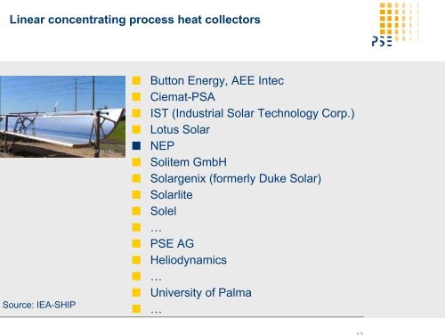 Solar Generation of Industrial Process Heat