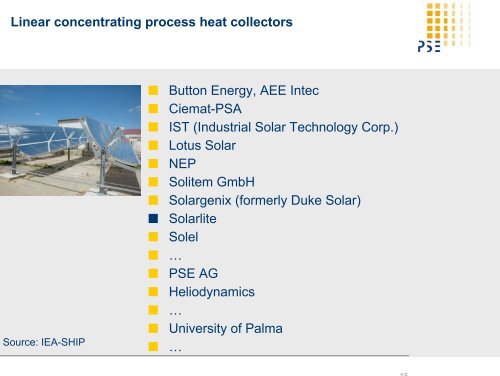 Solar Generation of Industrial Process Heat