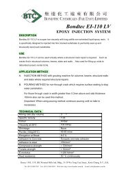 Bondtec EI-110 LV EPOXY INJECTION SYSTEM - Smart-Info