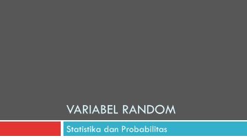SDP05 Variabel Random - istiarto
