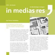 2012 â€“ die Zweite das Thema: Architektur die MedienRegion Stuttgart