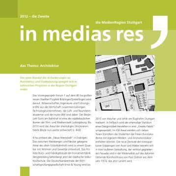 2012 â€“ die Zweite das Thema: Architektur die MedienRegion Stuttgart