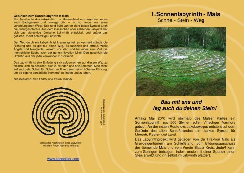 1. Sonnenlabyrinth - Mals 1 - Hans Perting