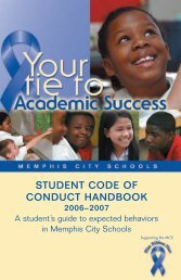 Code of Conduct - Memphis City Schools