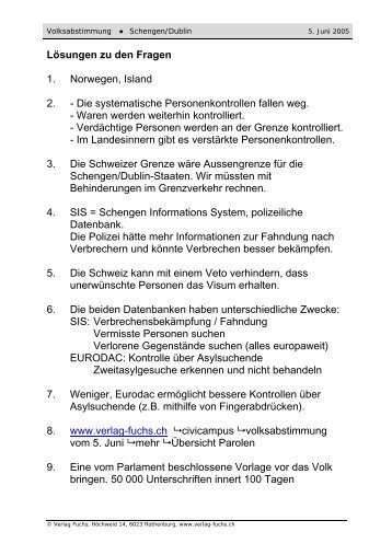 Arbeitsblatt mit Texten und Aufgaben etc… - Verlag Fuchs