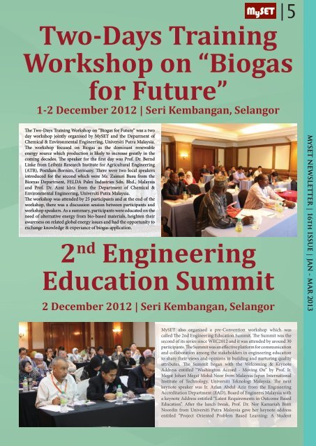 January 2013 - malaysian society for engineering and technology