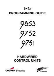 Scantronic 9853 9751 9752 User Guide - Christie Intruder Alarms