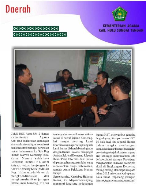 Kerabat Edisi 66 - Kanwil Kemenag Provinsi Kalimantan Selatan