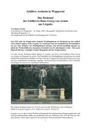 Schillers Arnheim in Wuppertal Das Denkmal ... - Familie von Arnim