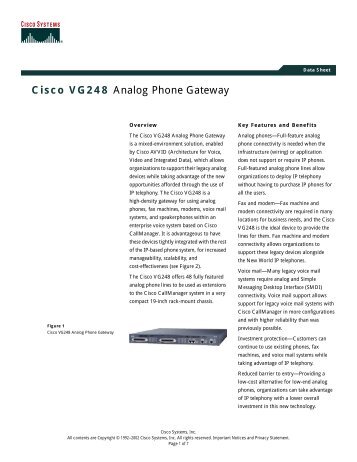 Cisco VG248 Analog Phone Gateway - Xtech Networking