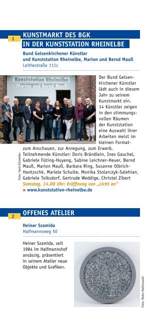 Atelier artdepot Atelier-Galerie Stein Atelier Heiner ... - bild.sprachen