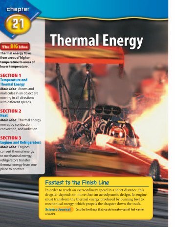 CHAPTER 21 Thermal Energy - Jenkins Middle High School