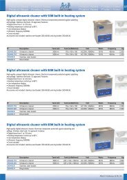 Digital ultrasonic cleaner with 50W built-in heating - a*f switzerland