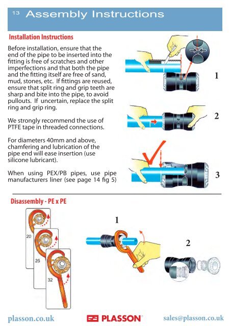 PlassOne Push Fittings - Peak Pipe Systems