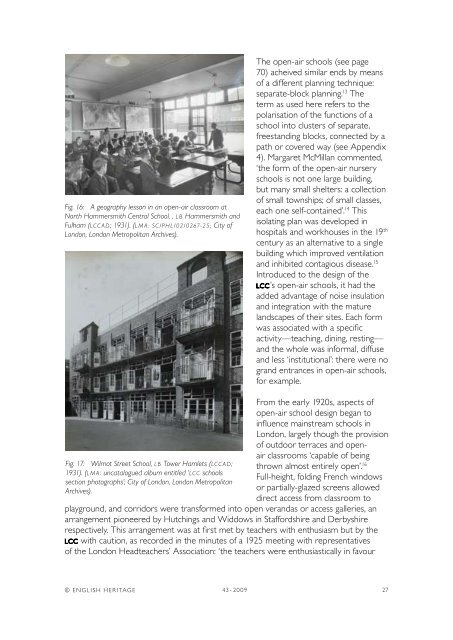 innerâlondon schools 1918â44 a thematic study - English Heritage