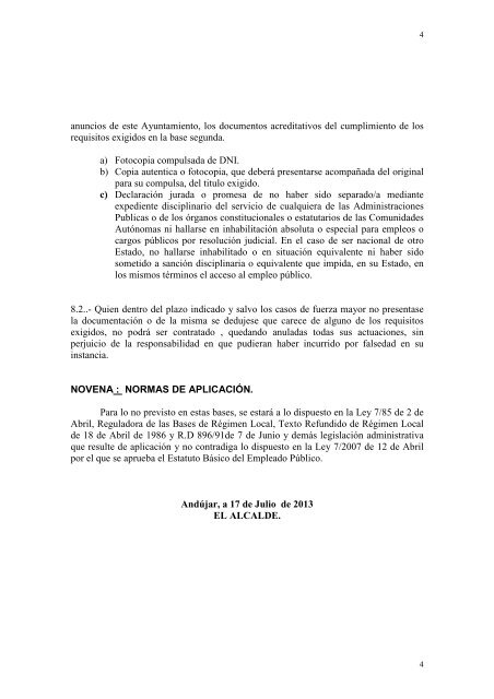 CRITERIOS SELECCION MONITOR DE PINTURA - Ayuntamiento ...