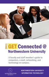 GET Connected @ - Northwestern University Information Technology
