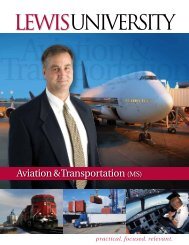 Aviation & Transportation (MS) - Lewis University