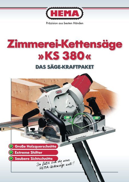 Zimmerei-KettensÃ¤ge Â»KS 380 - Hema