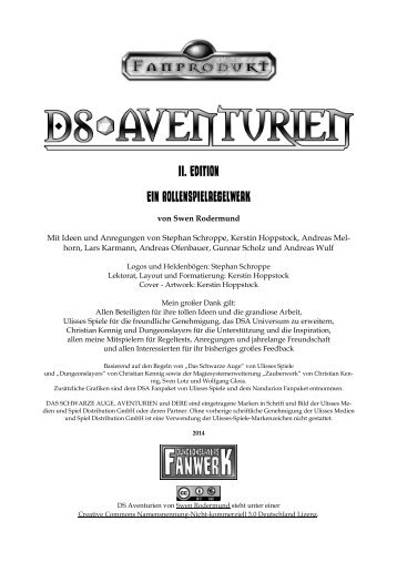 DS Aventurien II - Das komplette Regelwerk 2014