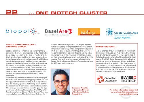 Swiss Biotech Report 2006