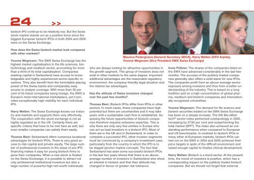 Swiss Biotech Report 2006
