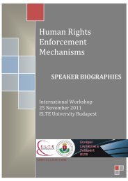 Human Rights Enforcement Mechanisms