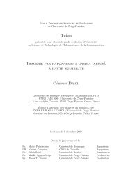 Imagerie par rayonnement gamma diffusÃ© Ã  haute ... - Biblioweb