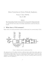 Error Correction in Vector Network Analyzers - SDR-Kits