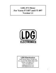 FT-Meter Manual - LDG Electronics