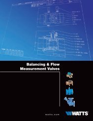 Balancing & Flow Measurement Valves - Watts Water Technologies ...