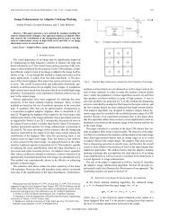 Image enhancement via adaptive unsharp masking - Electrical and ...