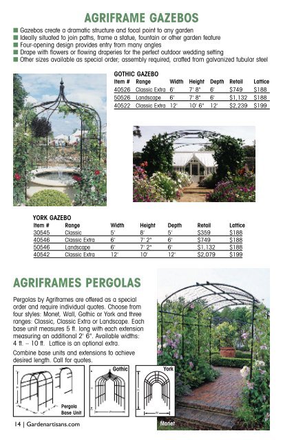 garden artisans 11catalog - Gardenartisans.com