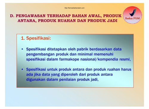 6. Pengawasan Mutu - Farmasi Bahan Alam