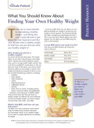 Finding Your Own Healthy Weight - Seasons Healthcare for Women