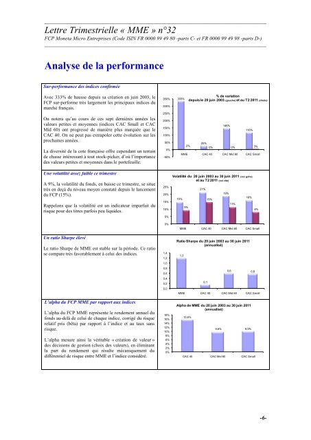 Lettre 2Ã¨me trimestre 2011 - Moneta Asset Management