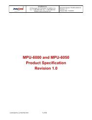 MPU-6000 and MPU-6050 Product Specification Revision 1.0