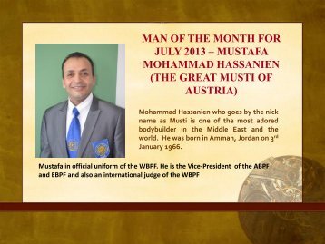 man of the month for july 2013 â mustafa mohammad ... - ABBF