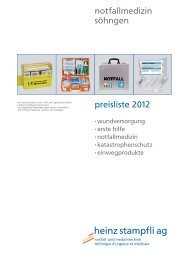preisliste 2012 notfallmedizin söhngen - Heinz Stampfli AG