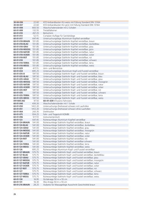 preisliste 2012 notfallmedizin söhngen - Heinz Stampfli AG