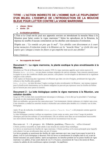 L'action indirecte de l'homme sur le peuplement d'un milieu.