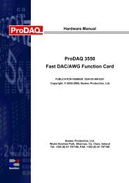 Prodaq 3550 Fast DAC/AWG Function Card - Bustec