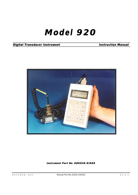 RS-M920 Manual