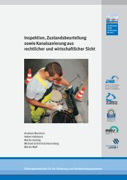 Inspektion, Zustandsbeurteilung sowie Kanalsanierung ... - DWA Shop